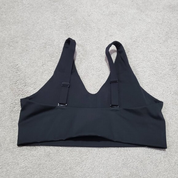 NIKE Dri-FIT Indy V-Neck Plunge Cutout Sports Bra Pullover Black Women's Large - Picture 5 of 9
